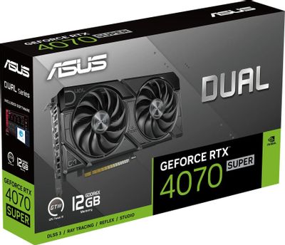Видеокарта ASUS NVIDIA GeForce RTX 4070 Super DUAL-RTX4070S-12G