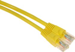 Патч-корд Buro UTP-5E-3M-Y литой (molded), UTP, кат.5E, 3м, желтый
