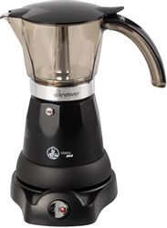 Кофеварка гейзерн. Endever Costa-1020 0.3л алюминий черный