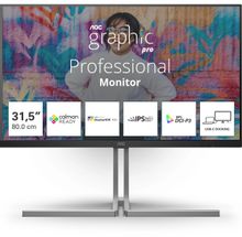 Изображение товара Монитор AOC 31.5" 4K Nano IPS HDR400 с USB-C и регулятором высоты