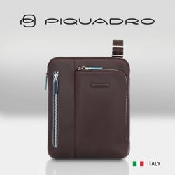 Сумка Piquadro Blue Square, кожа натуральная, коричневый