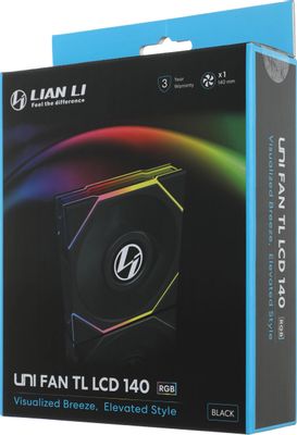Вентилятор Lian Li Uni Fan TL 140 LCD 140мм, 7-pin, 1600об/мин