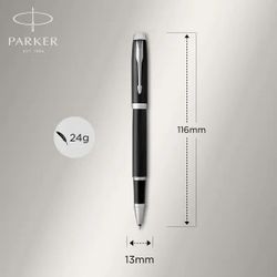 Ручка-роллер Parker IM Core T321 Black CT чернила черный коробка подарочная