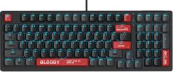 Клавиатура A4TECH Bloody AT98, проводная, оптомеханическая, черный/красный