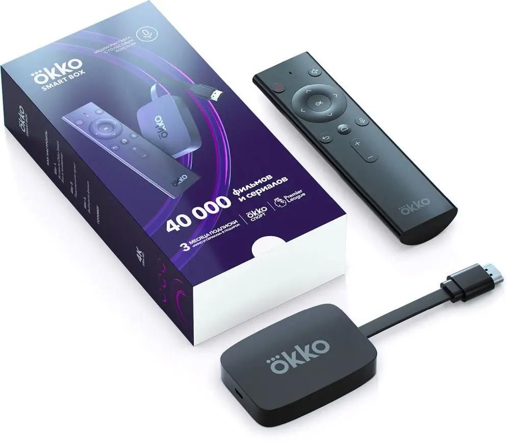 Характеристики Медиаплеер SBER Okko Smart Box (Модель OKKO-01), 8ГБ  [00-00000049](Б/У) (M00203273) смотреть в СИТИЛИНК