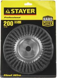 Щетка дисковая Stayer 35120-200,  200мм, по металлу
