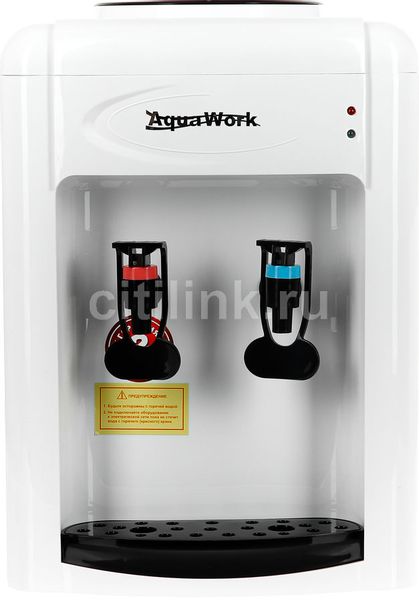 Кулер Aqua Work 0.7-TKR, настольный, «push» - кран, белый/черный [00000024608]