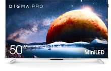 Изображение товара 50" Телевизор DIGMA PRO Mini LED 50Q QLED, 4K Ultra HD, СМАРТ ТВ, Google TV, серебристый