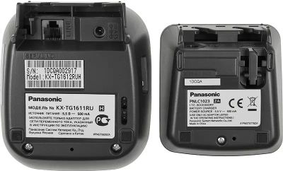 Радиотелефон Panasonic KX-TG1612RUH, темно-серый – купить в Ситилинк ...