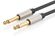Изображение товара Кабель аудио UGREEN AV128,  Jack 6.35 (f) -  Jack 6.35 (f),  1м, черный [10636]