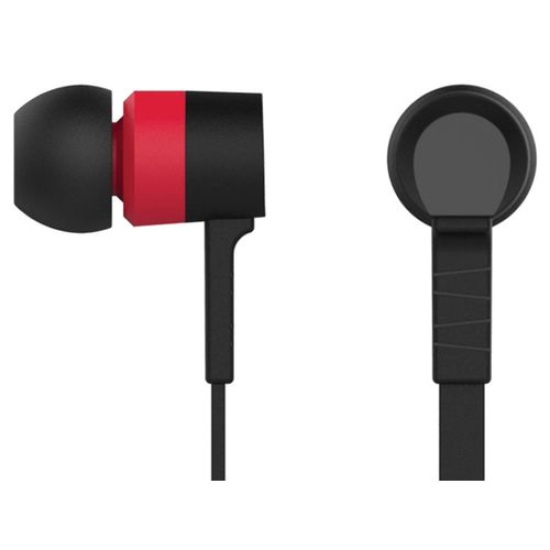 Наушники Oklick HP-S-220, 3.5 мм, внутриканальные, черный/красный [d2-1b/r]