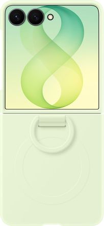 Чехол (клип-кейс) Samsung Case Silicone Ring Magnet Case, для Samsung Galaxy Z Flip8, мятный [ef-ef776cgegru]