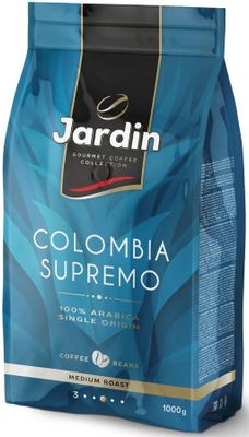 Характеристики Кофе зерновой JARDIN Colombia Supremo, средняя ...