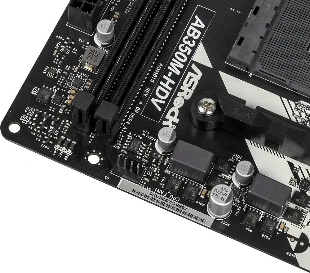 ASRock AB350M HDV R4.0 SocketAM4 AMD B350 mATX Ret 1155447