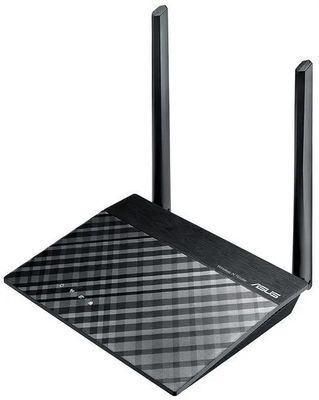 Wi-Fi роутер ASUS RT-N12,  N300,  черный