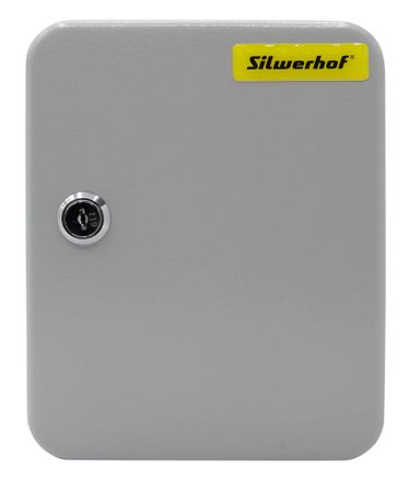 Шкафчик для ключей Silwerhof 20шт ключ., 20 брелков, металл, серый