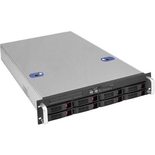 Корпус для сервера монтируемый в стойку EXEGATE Pro 2U660-HS08/2U-700ADS, 2U, 700 Вт, черный/серебристый [ex295863rus]