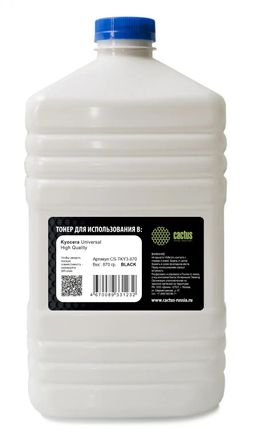 Тонер Cactus CS-TKY3-870,  для Kyocera Universal TK-410/420/435/440/450/475/4105/4145,  черный, 870грамм, флакон