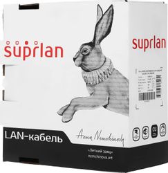 Кабель сетевой информационный SUPRLAN кат.5E, 100м, серый