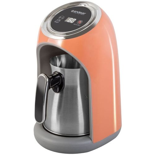 Кофеварка Endever Costa-1019, электрическая турка, оранжевый /стальной