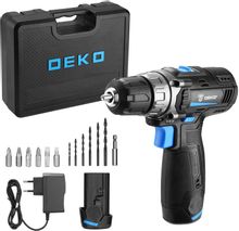 Дрель-шуруповерт DEKO GCD12DU3 SET 3, 1.5Ач, с двумя аккумуляторами ...