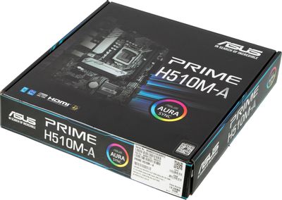 Материнская плата ASUS PRIME H510M-A, LGA 1200, Intel H510, mATX, Ret ...