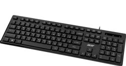 Клавиатура Acer OKW503, проводная, мембранная, черный