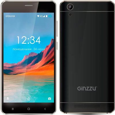 Характеристики Смартфон Ginzzu S5220, черный (1009771) смотреть в СИТИЛИНК