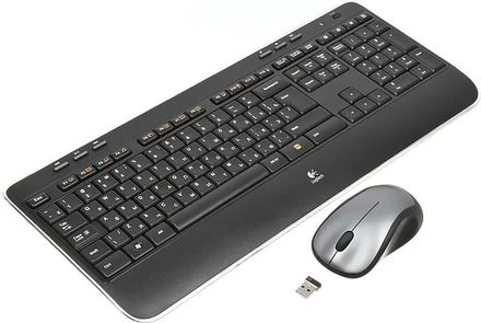 Комплект (клавиатура+мышь) Logitech MK520, USB, беспроводной, черный и серый [920-002600]