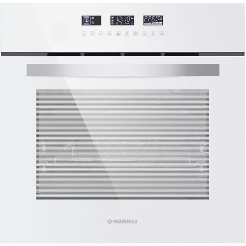 Духовой шкаф электрический MAUNFELD EOEH.5811W, 59л, дверца с 2 стеклами, белый