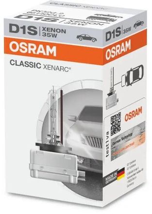 Лампа автомобильная ксеноновая Osram 66140CLC, D1S, 12В, 1шт