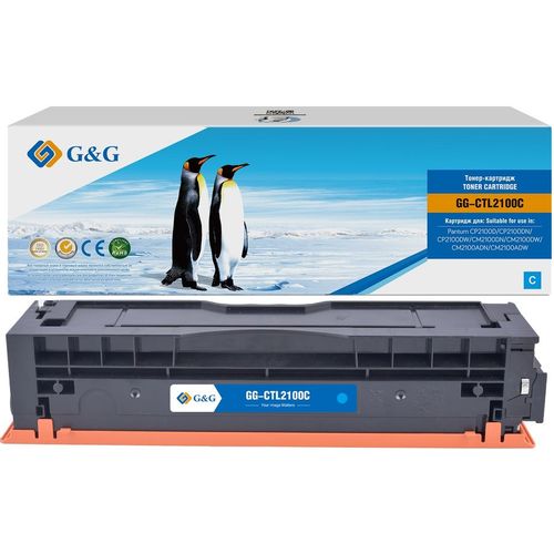 Картридж G&G GG-CTL2100C, CTL2100C, голубой / GG-CTL2100C