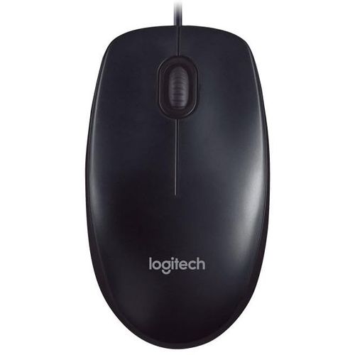 Мышь проводная Logitech M90, оптическая, USB, 1000dpi, черный [910-001795]