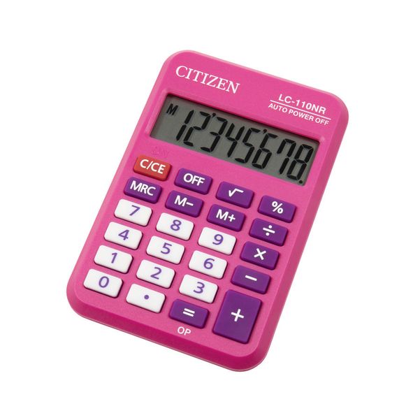 Калькулятор Citizen Cool4School,  LC110NRPK,  8-разрядный, розовый