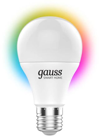Умная лампа GAUSS Smart Home E27 RGB 10Вт 1055lm Wi-Fi (1шт) [1180112]
