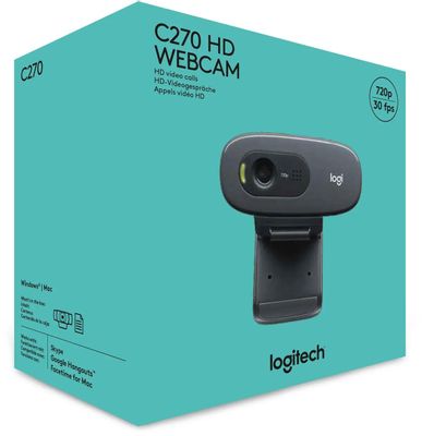 Web-камера Logitech HD Webcam C270, черный [960-000999] – купить в ...