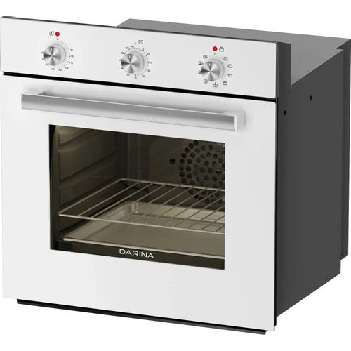 Духовой шкаф электрический Darina 1U BDE 111 707 W, 50л, дверца с 3 стеклами, белый