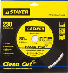 Алмазный диск Stayer 3665-230_z01, по керамограниту, мрамору