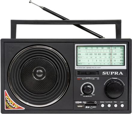 Радиоприемник Supra ST-25U, черный