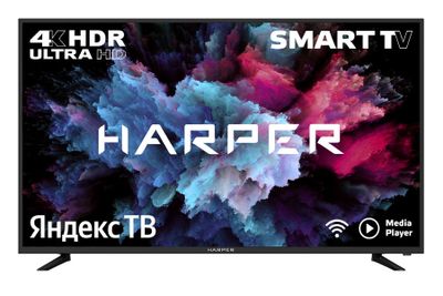 Обзор товара 55" Телевизор Harper 55U660TS, 4K Ultra HD, черный, СМАРТ ...