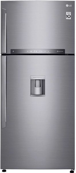 Холодильник двухкамерный LG GN-F702HMHU Total No Frost, инверторный серебристый