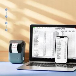 Принтер этикеток NIIMBOT B1 Space Blue, голубой