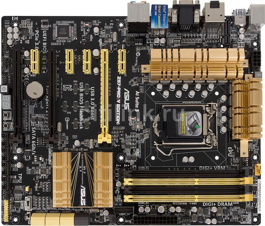 Материнская плата ASUS Z87-PRO(V EDITION), LGA 1150, Intel Z87