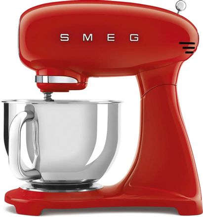 Миксер планетарный SMEG SMF03RDEU, 800Вт, красный/серебристый