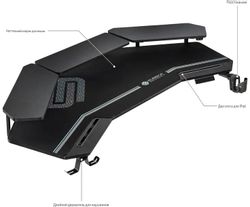 Стол игровой EUREKA ERK-EGD-ES63-B, с регулировкой высоты, электропривод, ЛДСП, черный