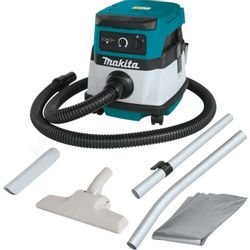Строительный пылесос Makita DVC157LZX3, аккумуляторный, белый