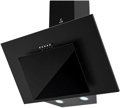 Вытяжка каминная LEX Mira 500 BLACK,  черный,  кнопочное управление [trfe000014]
