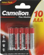 Изображение товара AAA Батарейка CAMELION Plus Alkaline LR03-BP10,  10 шт.