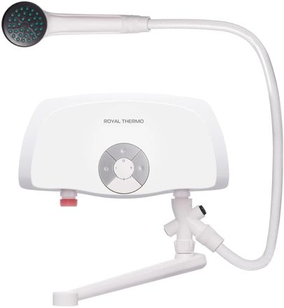 Водонагреватель ROYAL THERMO Smartfix TS,  проточный,  6.5кВт,  кран и душ,  белый [нс-1588907]