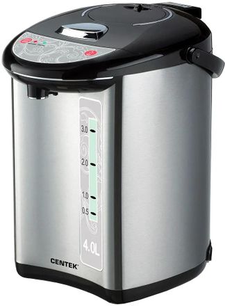 Термопот CENTEK CT-1082, черный и серебристый